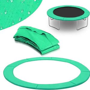 Trampoline Pad Replacement Safety Pad Waterproof Trampoline Spring Cover No Holes For Pole 6ft 8ft 10ft 12ft Frame Size Green 240104