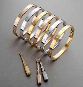 Bangle Nail Bracelet Bracelets Love Bangle Screw Bangles Armband Pulsera Hombre Bracciali Pulseras Plata Bracciale Lusso Brazalete Designer JON055800894