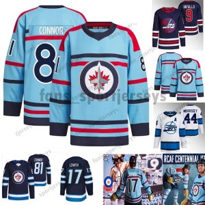 2023 Custom Honour RCAF Centennial Winnipeg Adam Lowry Jet Jersey Laurent Brossoit Hellebuyck Brossoit Stanley Schmidt Morrissey Namestnikov Dillon Jersey