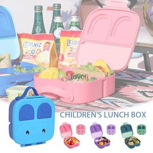 Bento Boxes Bunny Bento Box Kids avtagbar avdelningsdelar Lunch Box Portable Food Container Gift Microwavable Partition Bento Box Dinner Plate YQ240105