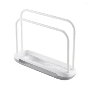 Kitchen Storage Countertop Rag Detachable Multifunctional U Shape Hanger Draining Dishcloth Rack Sponge Drying Desktop Organizer