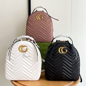 Designer ryggsäck lyxresor Kvinnor medelstora skolväska zaino uomo crossbody handväskor riktiga läder multifunktionella semesterväskor