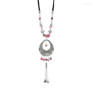 Pendant Necklaces Western Regions Ethnic Style Necklace Chinese Po Tassel Jewelry Xinjiang Exotic Accessories