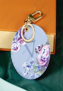 Designer Trendy Keychain Key Chain Azure For Porte Clef Gift Mens Women Car Pendant Bag Charm Accessories Luxury Key Ring3241424