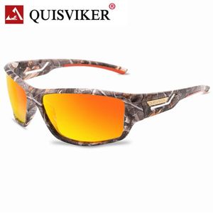 Quisviker óculos de sol marca nova esporte óculos de pesca ao ar livre óculos polarizados óculos de sol das mulheres dos homens peixe eyewear282s