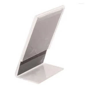 Frames 15Pcs Office Acrylic Display Leaflet Stands Counter Plastic Message Board Menu COLLEGE Holder For Business Poster