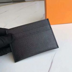 Deri lüks tasarım kredi kartı sahibi mini cüzdan moda basit ultra ince erkek kartvizit klips unisex mektup baskı çantası cüzdan kartı tutucu kart çantası