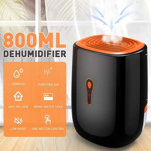 2 i 1 800 ml Portable avfuktare luftrenare filter smart mute fuktsabsorberare torktumlare för hemrum kök 240104