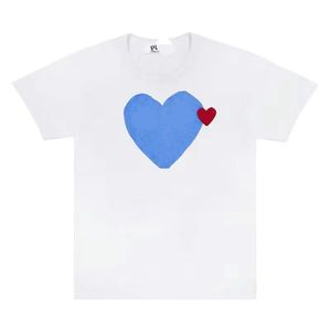 CDG Fashion Mens Play T Shirt Designer Red Heart Commes Casu