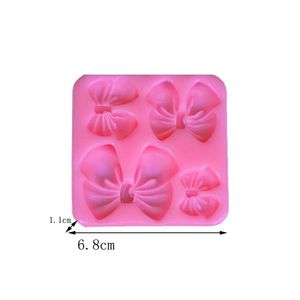 Moldes de cozimento Bow Sile Fondant Mold Açúcar Chocolate Bowknot Doces Moldes para fazer Cupcake Sabão Biscoito Decoração Drop Delivery Home G OTP7T