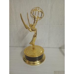 Wtyl kolekcjonerski 28 cm National Emmy Awards Metal Trophy Replica Cynk Alloy Award Dowód Sport Sport Outdoors Athletic Outdoor Acc Dhcwe