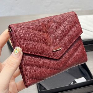 Classic Flap Cartões Titular Designer Carteiras Mulheres Luxo Moeda Bolsas Caviar Couro Titular Cartão Mens Preto Vermelho Carteira Cartão Caso Chave Bolsa Bolsa Presente de Alta Qualidade