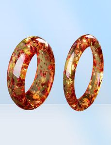 Bangle Natural Flower Amber Bangles Kvinnor Män äkta ceried baltiska bärnsten fina smycken Bangle gåva för damer Real Gemstone Armband 2210281943393