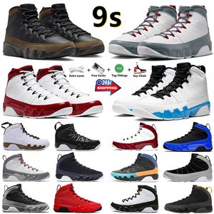 Jumpman 9 9s Herren-Basketballschuhe, Puderblau, Gym, Feuerrot, Space Jam, Universitätsblau, Gold, Dream It, Chile, Rot, Helloliv, Partikelgrau, Herren-Trainer, Sport-Turnschuhe