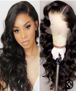 Hd transparent body wave full lace human hair wig 360 undetecable Glueless laces frontal wigs pre plucked 150 density DIVA17458736