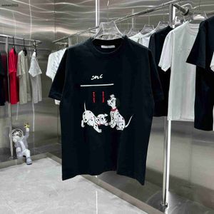 T-shirt da uomo designer tshirt street wear maglietta da uomo girocollo magliette da ginnastica maglietta da donna logo moda cane bianco stampa palestra maglione taglia S-XXL gen 05