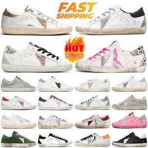 Gold Casual Shoes For Men Women Designer Goose Sneakers Pink Black White Green Red Mens Womens Outdoor Sports Trainers