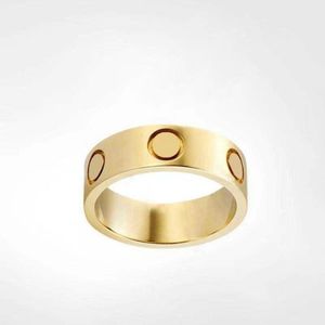 New Love Ring Luxury Jewelry Gold Rings For Women Titanium Steel Alloy Gold-Plated Process Fashion Accessories Never Fade Not Allergic Bsepc