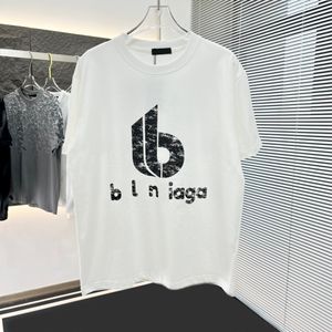 24SS Designer Mens T Shirts Unisex Women Par Fashion Loose Cotton Short Sleeve Letters Printed T-Shirt Hip Hop Streetwear Tshirt Casual Top Tees Size S-2XL