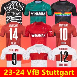 2023 2024 VFB Stuttgarts Futbol Formaları 23 24 Evde Kalajdzic Didavi Maillots De Foot Silas Gonzalea Mangala Futbol Gömlek Kitleri Üçüncü