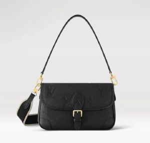 Designer Luxury Bag Cross-body Strap Embossed Leather Cream Full Black Houlder Bags Classic Vintage Cross Body