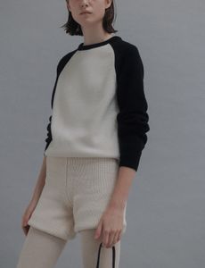 Зимний вязаный свитер с длинными рукавами женский топ
