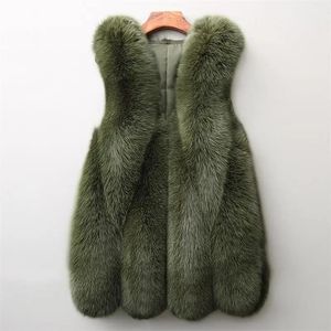 Jacken langer Kunstpelz Weste Flauschige Neuankömmlinge plus Größe Frauen schlanke falsche Pelzmäntel Hochwertige künstliche Pelz Gilet Jacke Teddy Teddy