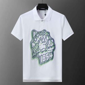 2024 Мужская рубашка-поло Дизайнерская мужская модная футболка с лошадью Повседневная мужская футболка-поло для гольфа Летняя рубашка-поло с вышивкой High Street Trend Топ-футболка Азиатский размер M-XXXL QAQ