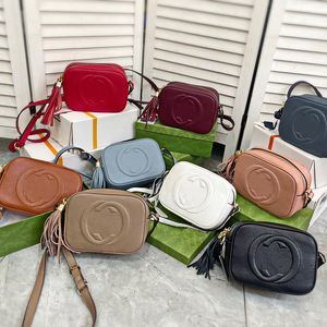 Marmont até tote soho bolsa de discoteca gulmão gulmão de designer de homens de ombro de ombro bola de câmera crossbody tassel bolsa de zíper do presente de luxuris