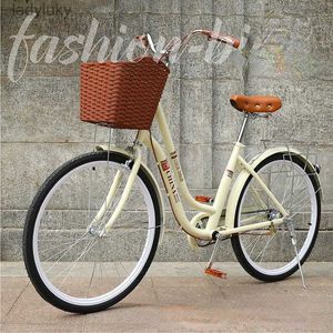 Bikes Cycling Women's Adult Lightweight Male Female Student Adult Commuting Old Style Work Shared BicycleL240105