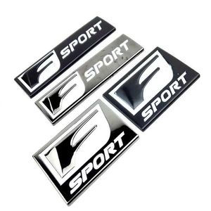 Naklejki samochodowe 1PCS Metal F Sport Car Fender Emblem Boczny tylny ogon Piąg Płynca dla IS200T IS250 IS300 RX300 CT NX RX GS RX330