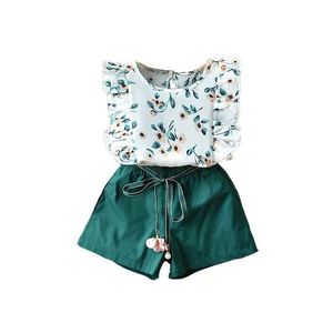 Kleidung Sets 2023 Sommer Baby Mädchen Kleidung Nette Kinder Blumen Kleidung Mädchen Tops Hinzufügen Shorts 2 Sets Kinder Set für Drop Lieferung Bab Dhjrd