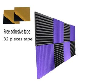 8 PZ Schiuma fonoassorbente 12039039120390391039039 pollici Schiuma acustica a cuneo con nastro adesivo8697665