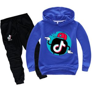 Tik Tok Abbigliamento per bambini Set Ragazzi Ragazze Tuta Adolescenti Tuta sportiva Adolescenti Felpe con cappuccio Felpe Pantaloni Abbigliamento Hip Hop31687955664015