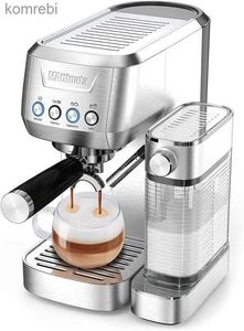 Cafeteiras MAttinata Máquina de Espresso 20 Bar Máquinas de Cappuccino para Casa Cafeteira com Espumante de Leite Automático Máquina de Latte para MomL240105