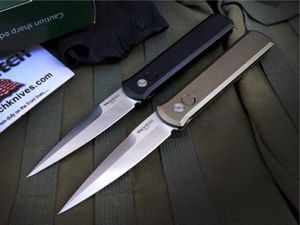 Godfather 920 Protech Taktik Otomatik Açık Katlanır Bıçak 154-CM Blade 6061-T6 Havacılık Alüminyum Kamp Yürüyüşü Açık Araç Cep Bıçakları