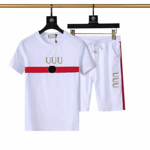 Męskie projektanci plażowe dresy letnie garnitury 21SS moda T-koszulka nadmorskie koszule świąteczne spodenki