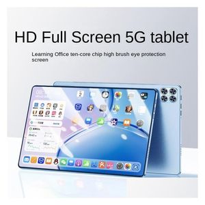 Tablet PC 14-tums 2024 Ny Pad Pro HD Eye Protection FL SN 5G Kortinsert Ding Office Drop Delivery Computers Networking OTB8G