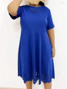 Women's Swimwear Whole Plus Size Beach Dress For Woman Spring Short Sleeve Dresses Blue Large Outfits Cover Up Summer Swimsuit Ups 4XL 3XL