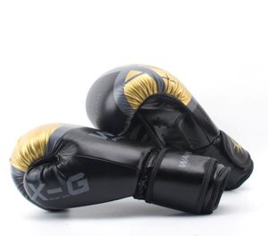 Wysokiej jakości dorośli rękawiczki bokserskie skóra MMA Muay Thai Boxe de Luva Mitts Sanda Equipments8 10 12 6 unz boks4349840