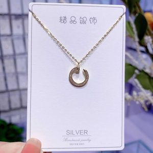 Designer Screw Pendant Necklace Love Series Fashion Luxury Jewelrys Carer Original Trendy 18K Gold Diamond for Women Men Necklace Silver Jewelry Necklaces NIRH