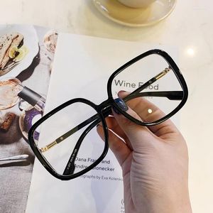 Sonnenbrillenrahmen Mode Trendy Brillen Quadratische Form Blaues Licht Blockierender Rahmen Frauen Verkauf Dekoratives Glas
