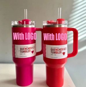 40oz H2.0 Tye Dye Mugs Cups Cosmo Pink Tumblers Thermal Isoled 40 Oz 2nd Generation Target Red Capacity Car Cups 1pc DHL G0105