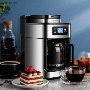 Makerzy kawy Źródło American Coffee Machine Bean w proszku podwójne gospodarstwa domowe producent kroplówki automatyczny herbata Makel240105