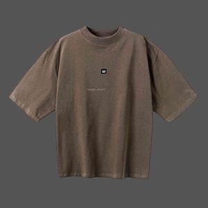 Mens T-shirts Gaps Shirt Designer Kanyes Classic Wests t Three Party Joint Peace Dove Printed Washing Water Sleeves High Street 588