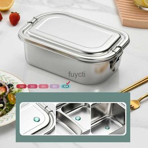 Bento Boxes Stainless Steel Lunch Box Sealed And Leak-Proof Lunch Containers Rectangular Bento Box for Children Adults Durable Wholesale YQ240105