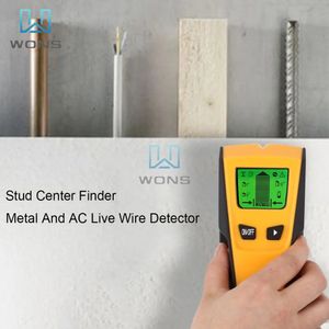 Display Metal Detector Multifunktionell väggdetektor Hitta trästiftmetallkabeldetektor AC -spänning Live Wire Test Wall Scanner 240105