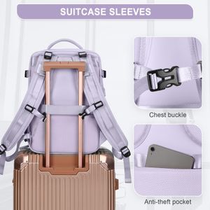 Kadınlar için seyahat sırt çantası, sırt çantası taşıyın, TSA dizüstü bilgisayar sırt çantası uçuş onaylı, kolej hemşire çantası gündelik gün çantası için haftalık okul çantası için