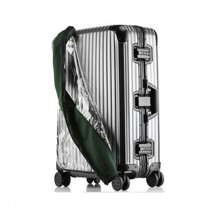 HMUNII PVC Transparent Protective Dust Cover For Luggage Elastic Waterproof Trolley Case Rain Bags Travel Suitcase Accessories 240105