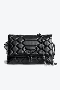 Umhängetaschen Frauen Luxus Pochette Rocky Bag Wings Zadig Voltaire Erhöhen